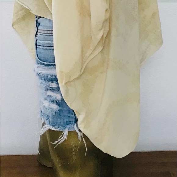 LAURA SIEGEL Handcrafted SLOUCHY Bohemian SILK BLOUSE Medium - Picture 3 of 14